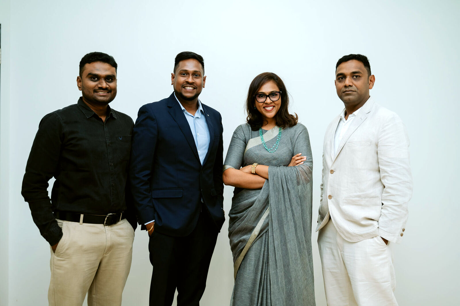 AyC founders with two client partners and our project head